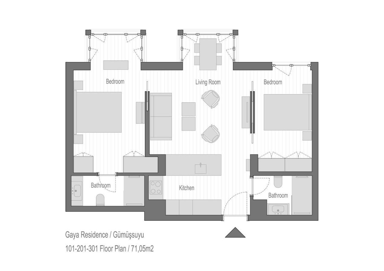 X Flats Taksim Apartment