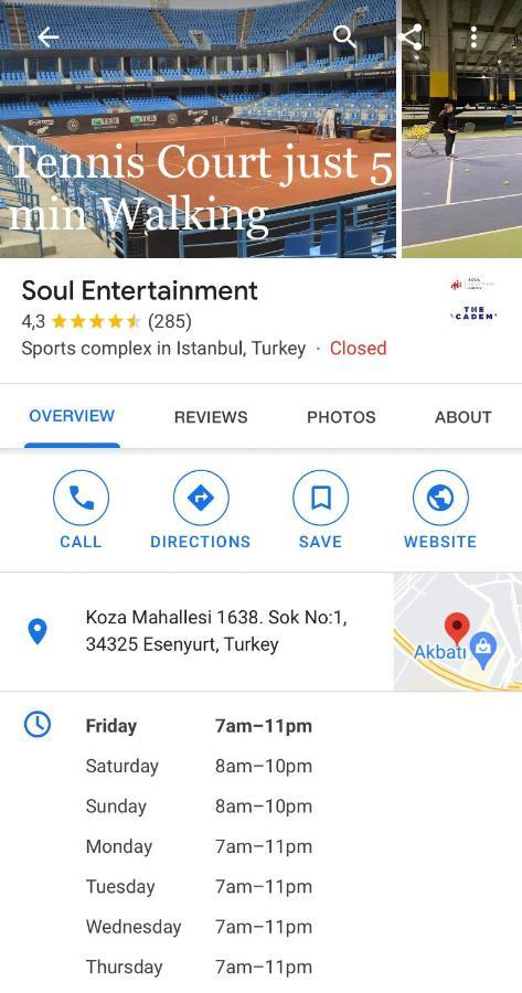 Koza Apartment, Next To Akbati Shopping Mall And Tennis Court Soul Entertainment * Istanbul