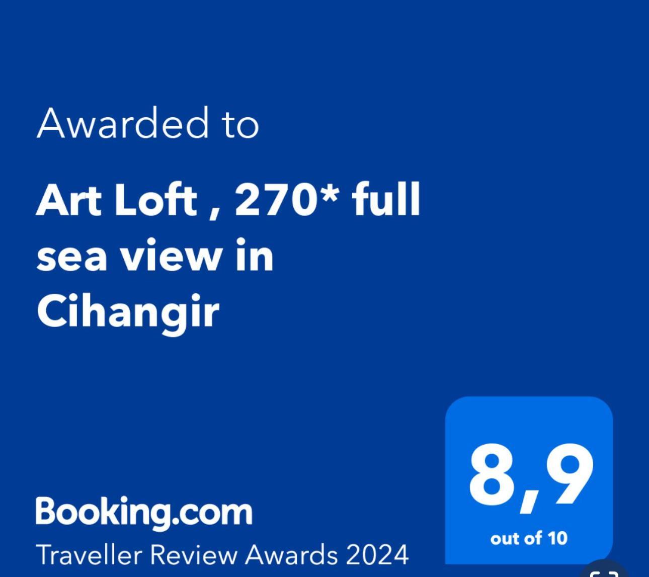 Art Loft , 270* Full Sea View In Cihangir Apartment Istanbul