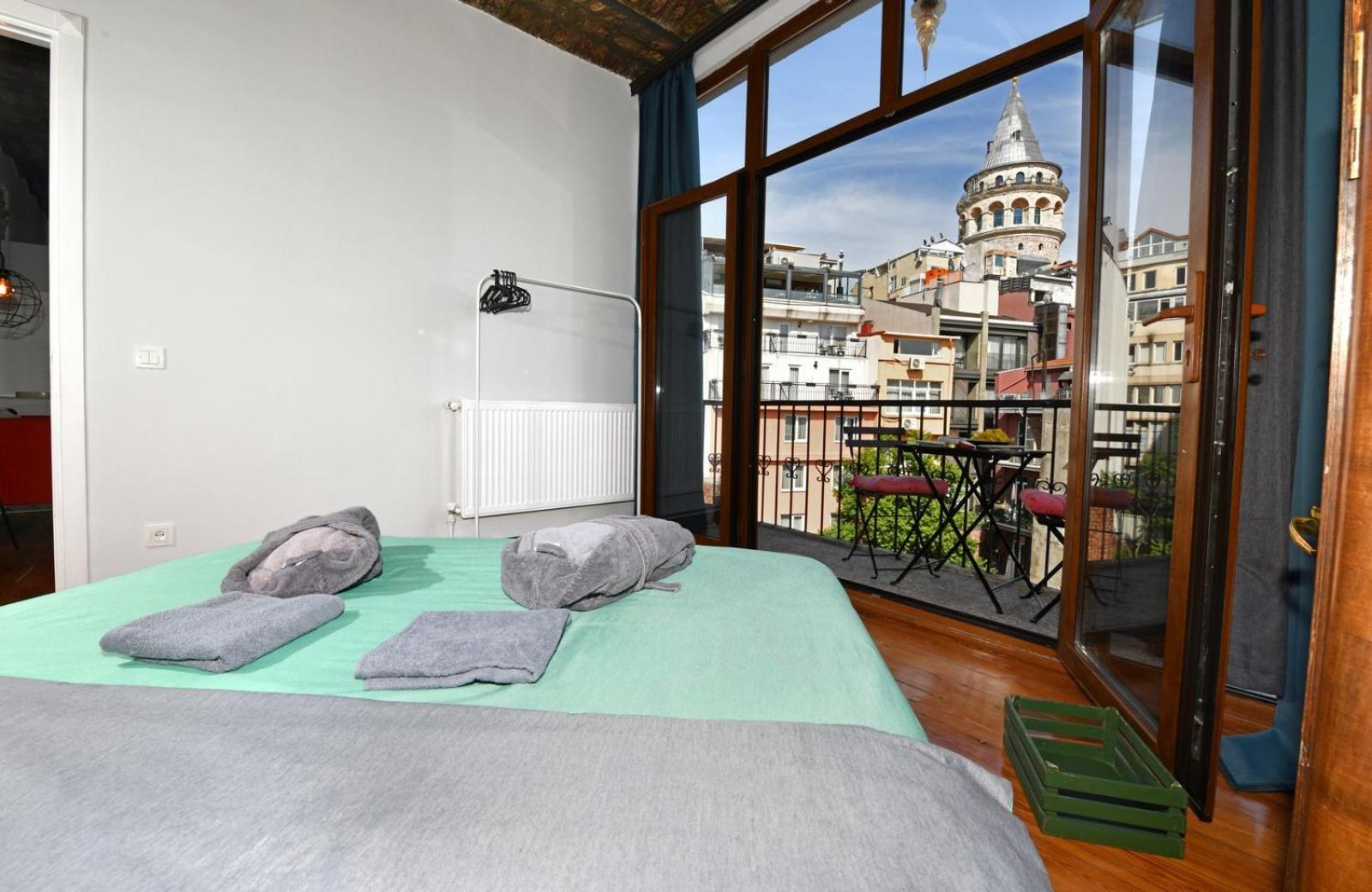 Galata Tower Is Almost In Your Bedroom And In The Balconies Rooftop Terrace With Golden Horn View Apartment Istanbul