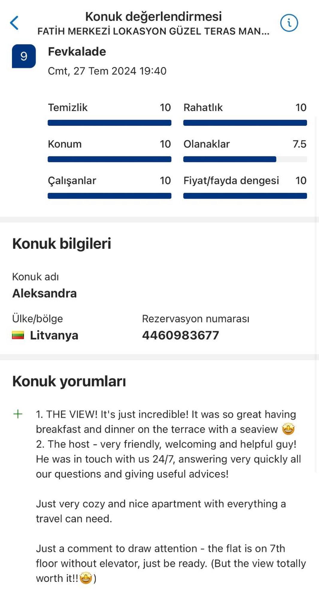 Apartment Fatih Merkezi Lokasyon Guezel Teras Manzarali