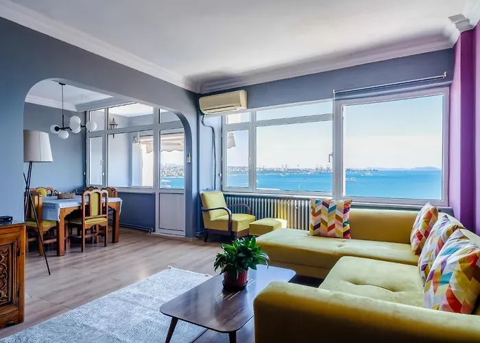 Magnificent Sea View Flat 5 Min To Istiklal Square