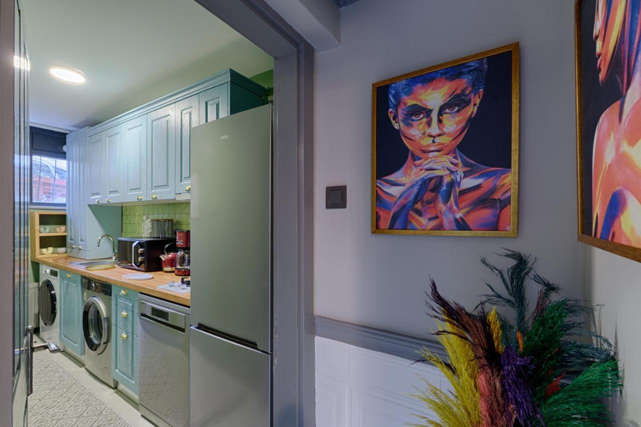 Apartment Artful W/projector In Beyoglu, Cihangir *