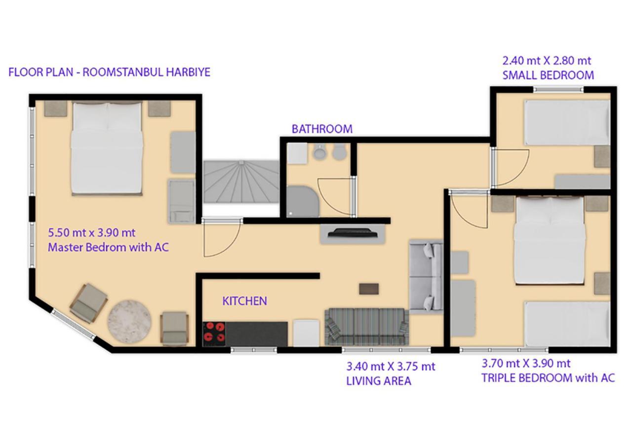 Family Apt For 7 People, 10 Min Walk To Taksim Square