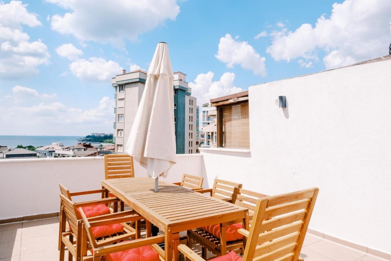 Sea View Duplex With Terrace 5 Min To Marina Apartment Istanbul