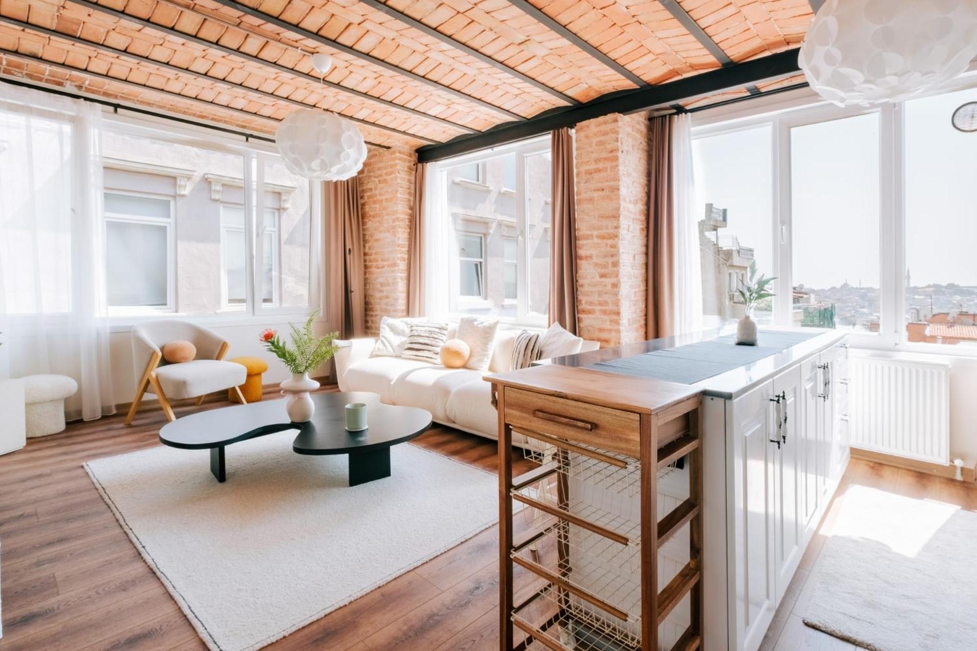 Flat W City View Near Galata Tower In Istiklal Ave Apartamento