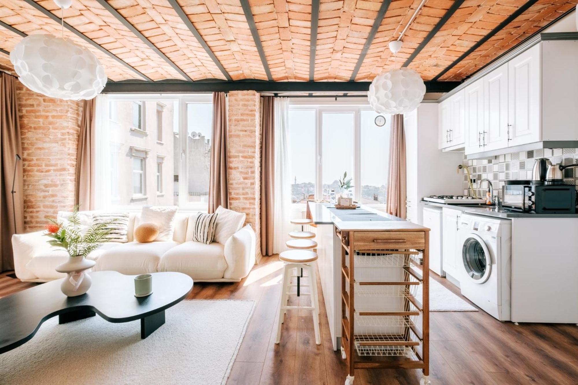 Flat W City View Near Galata Tower In Istiklal Ave Apartamento Istambul