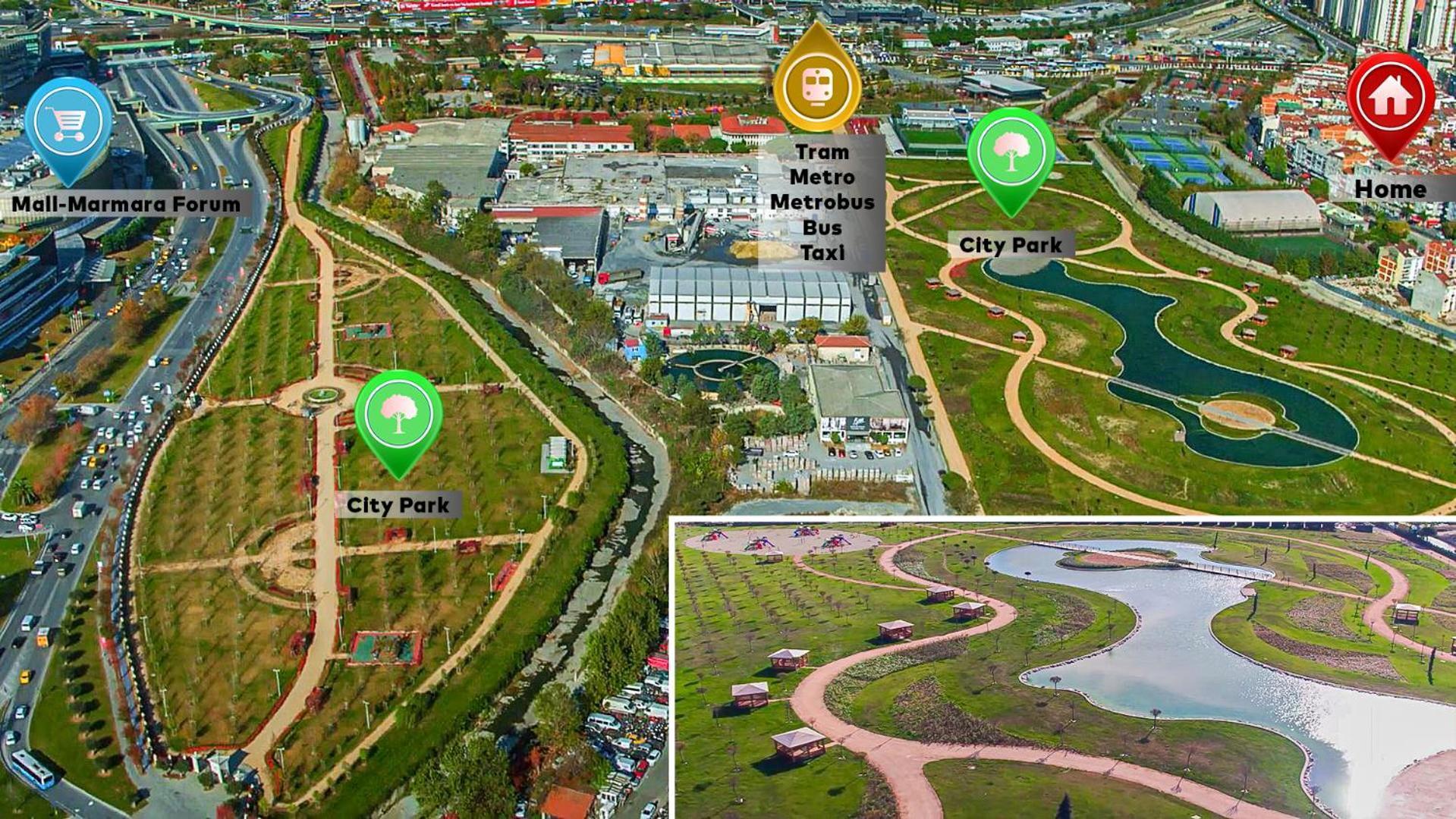 5 Minute Walking Distance Tram-metro-metrobus/1 Minute For Park/10 Minute For Mall Apartment *
