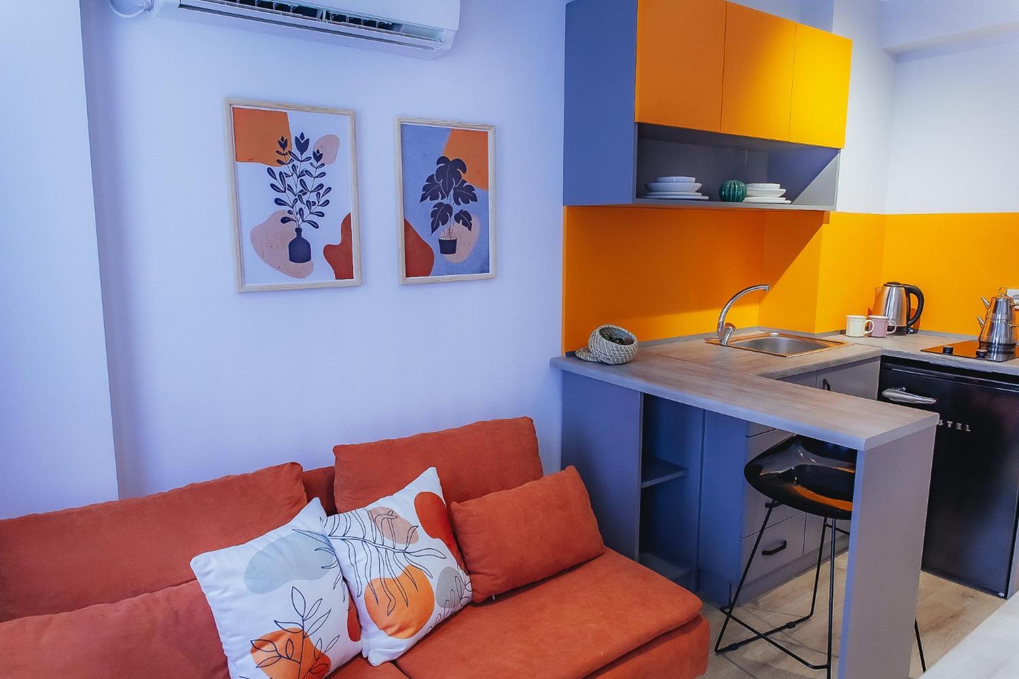 Hotel Marcian's Column - Orange And Blue