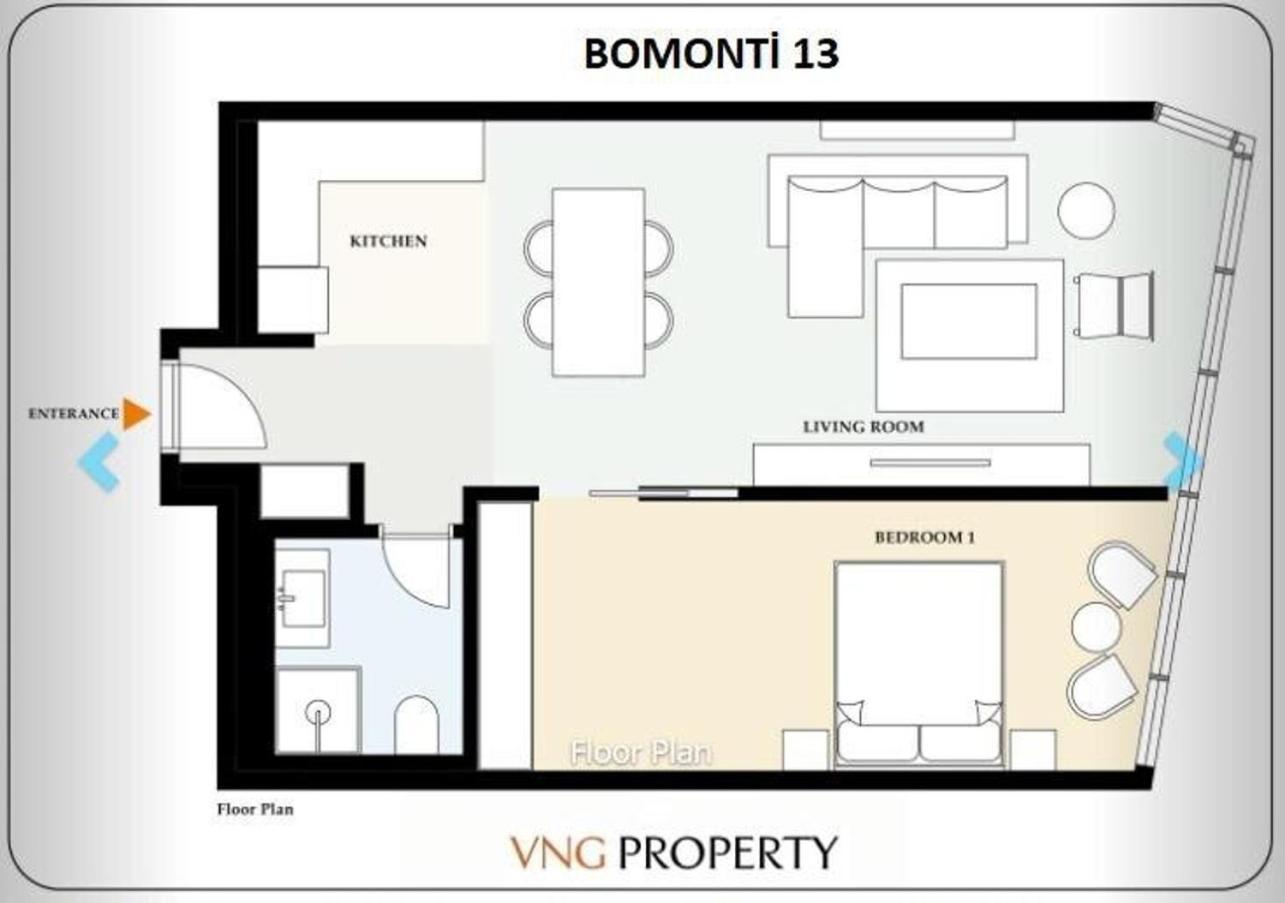 Apartment Gorgeous Modern 1bd Views W Poolgym! #255 Istanbul