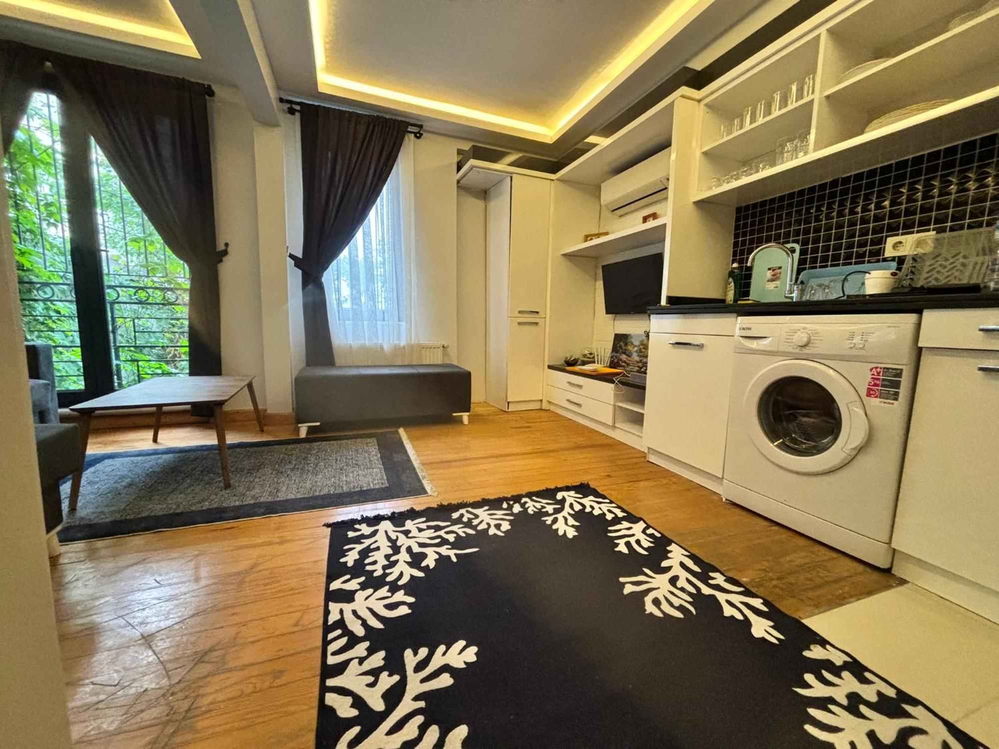 Charming Semi-basement Steps From Taksim Square No 1 Apartment *