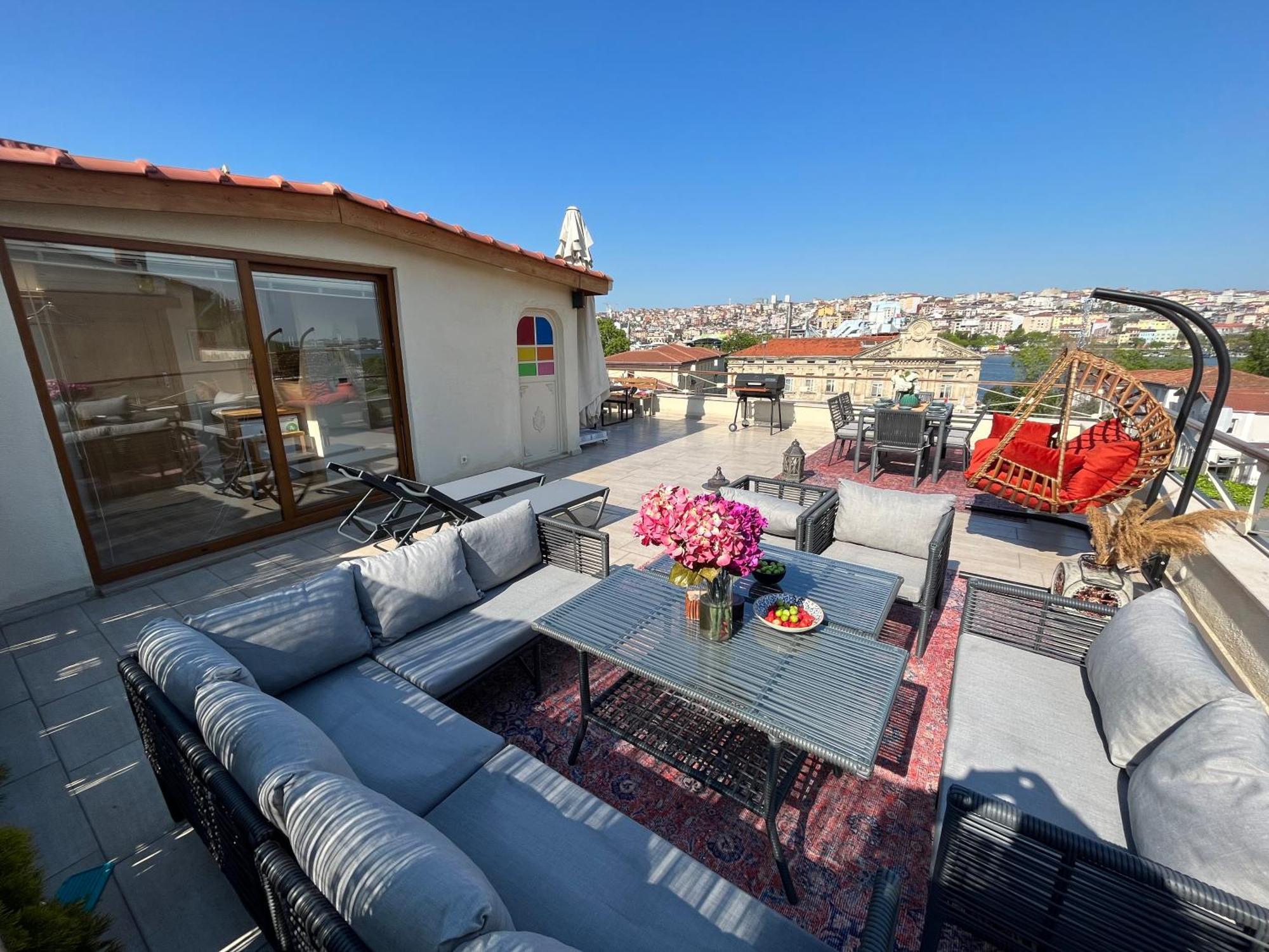 Waterfront By The Tram - Terrace With Dome & Golden Horn View In Fatih Apartamento Istambul