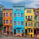 Istanbul Old City Colorful Houses Balat Petrion Hotel
