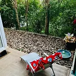 Lovely Escape House In A Frame With Garden