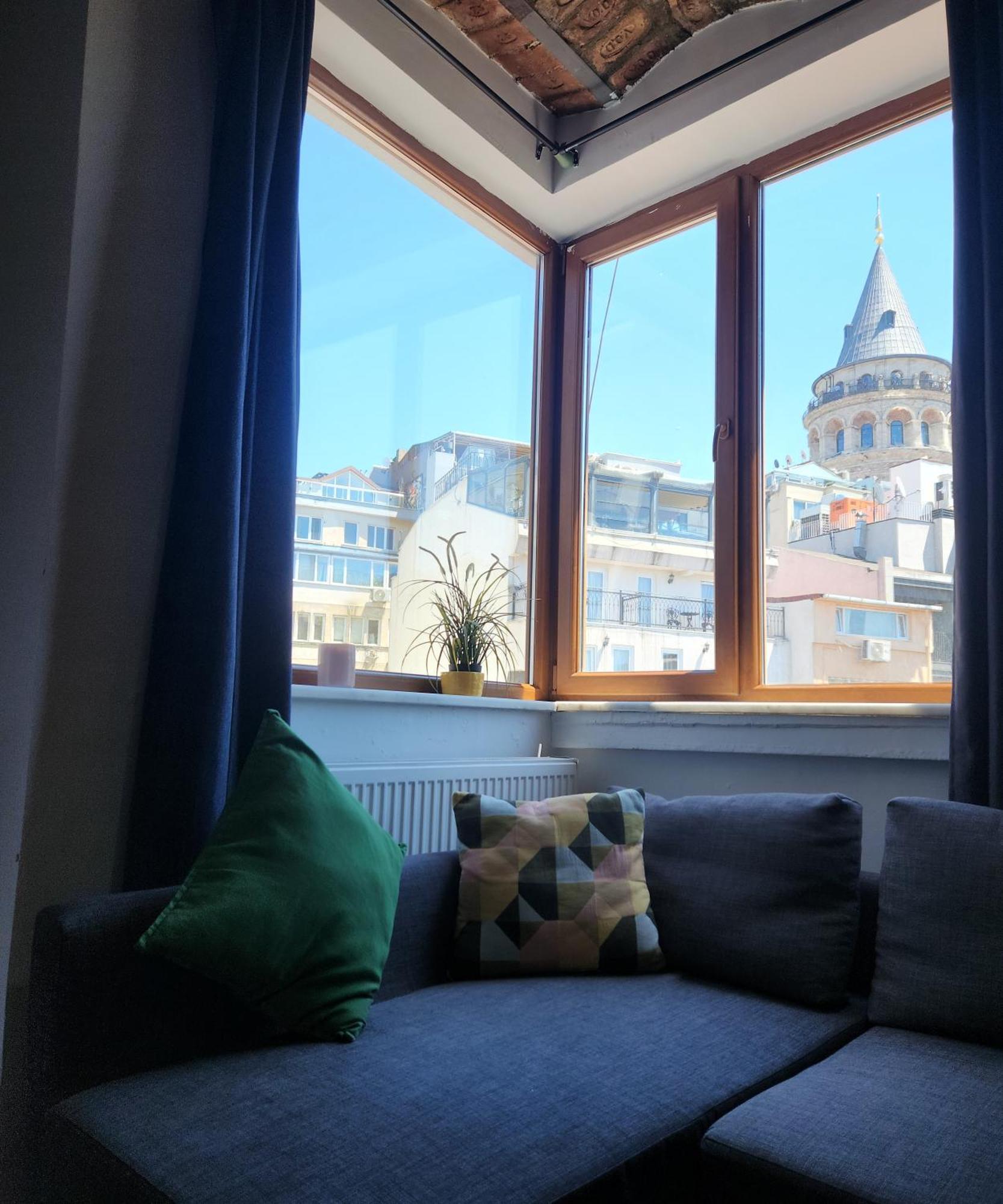 Galata Tower Is Almost In Your Bedroom And In The Balconies Rooftop Terrace With Golden Horn View Apartment Istanbul